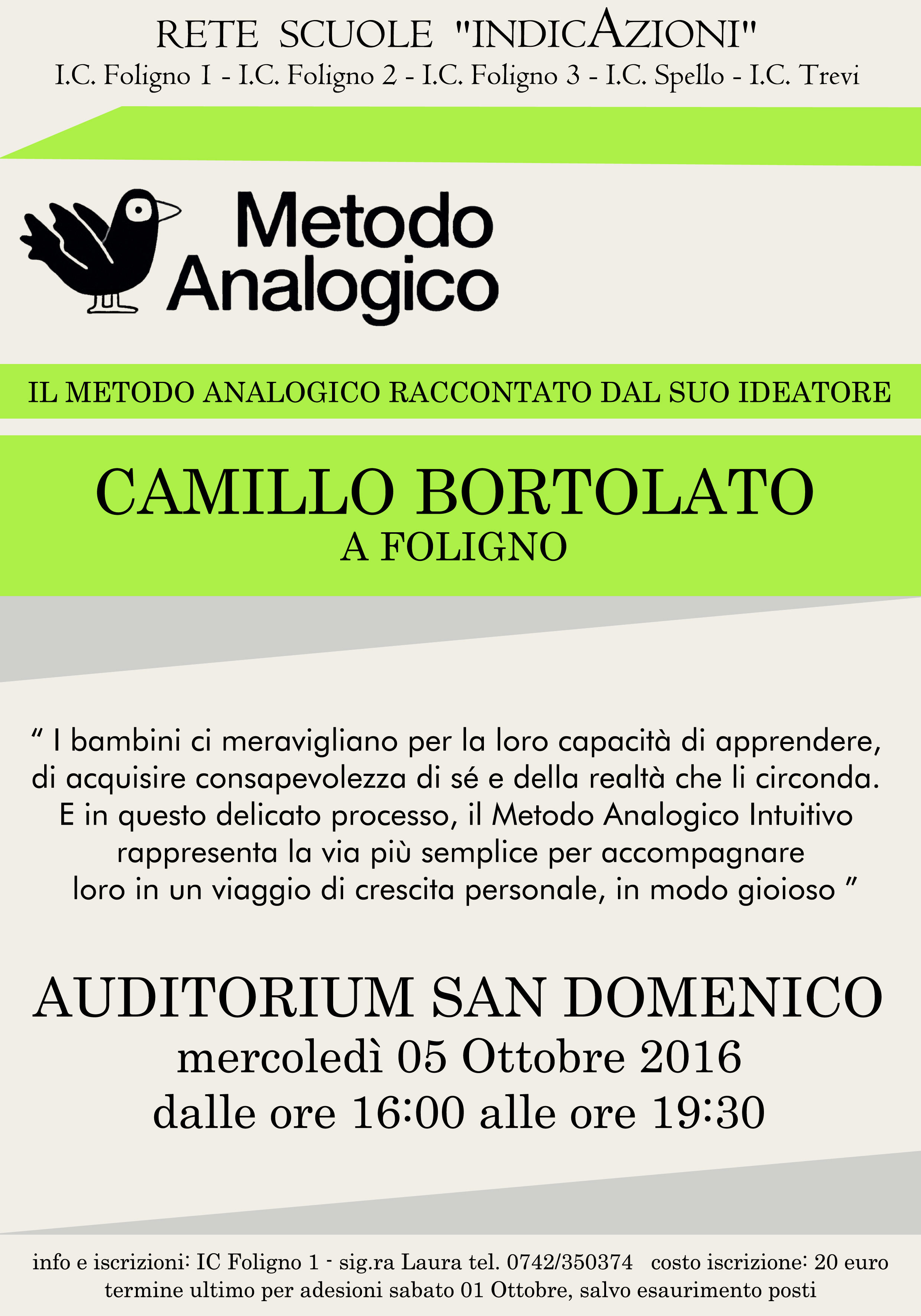 Camillo Bortolato A Folignooltre 500 Docenti All Auditorium San Domenico Il Secchione Online