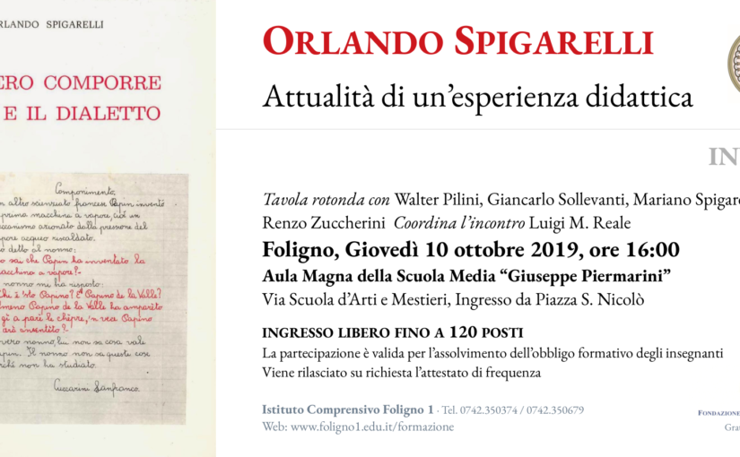 Orlando Spigarelli: attualità di un’esperienza didattica